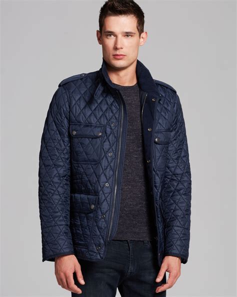 burberry quilted jacket blue|quilted burberry jacket outlet store.